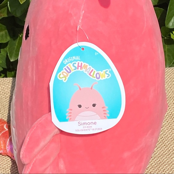 SHRIMP “Simone” Coral Squishmallow 11” NWT - Picture 5 of 7